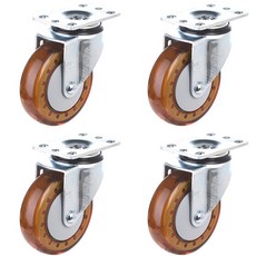 T-REX CASTER 智能旋轉腳輪 P504S-7 BR 130 x 64 x 95 mm, 棕色, 4個