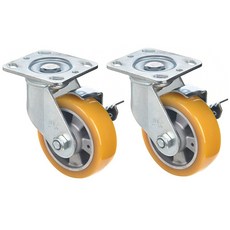 T-REX CASTER 重量用腳輪輪子 162*103*114mm 旋轉型 YELLOW P685S-2B, 2個