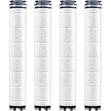 DAELIM BATH D.Clean蓮蓬頭用多重過濾替換濾芯Plus, 無香, 4個