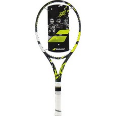 BABOLAT 2023 PURE AERO LITE 100 網球拍, 黑色 + 萊姆綠, 單一商品