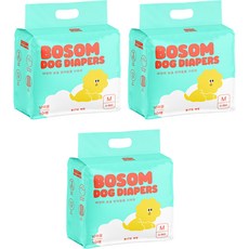 바잇미 강아지 남아용 보솜 기저귀, 중형, 10개입, 3개