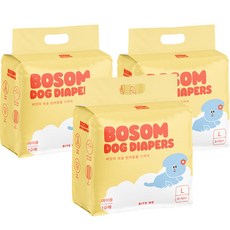 바잇미 보솜 반려동물 기저귀 여아용, 대형, 10개입, 3개