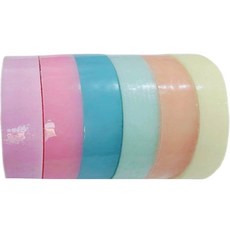 AtelRhyme 粉彩黏土球黏土彩色膠帶製作 6種組 2.4cm, 粉紅色、黃色、橘色、綠色、藍色、紫色