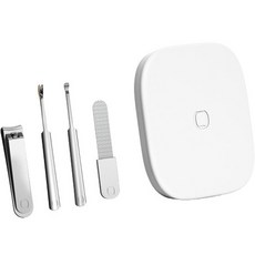 가정용 손톱깎이 귀후비개 세트, 화이트, 1세트