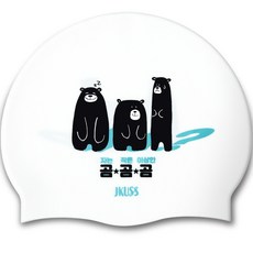 JKUSS Gom Gom Gom 泳帽 JE4SWH018C, 白色