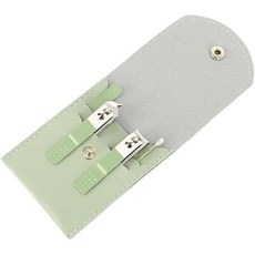 접이식 가죽 가방 + 휴대용 손톱깎이 4종 세트, 그린, 1세트