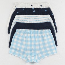 milkmilelolo 男童用四季平口內褲5件組