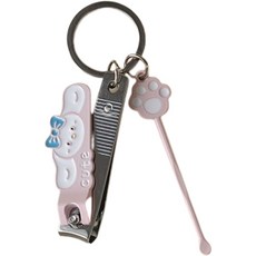 可愛指甲剪 + 掏耳棒組, 粉紅小狗, 1套