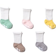 하이베이비키즈 여아용 매쉬 슈즈 돌돌이 양말 5종 세트