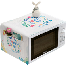 Raon Factory 簡約微波爐收納防塵罩, 簡約白