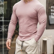 Men's Gun 男士肌肉版型羅紋針織長袖T恤 00090