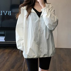 메이첼 데일리 루즈핏 긴팔 스트링 지퍼 후드 자켓 03157