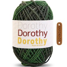 Knitt Dorothy染色針織線 120g + 圓邊標籤套組, 02_白樺樹林, 1個