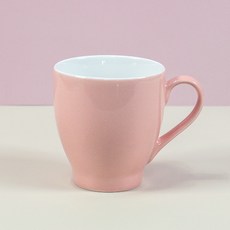 힐 머그컵 360ml 유광, 핑크, 1개