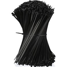 TyrannoTie 束線帶 1000入, 黑色, 1套