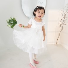 Agahanbok 女童香奈兒三層韓服內襯裙