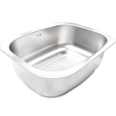 wonang 無排水孔型洗碗槽 MB300, 銀色, 1個