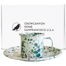 烏鴉峽谷馬克杯+平底盤套裝, 薄荷木槿花色, 馬克杯+沙拉盤, 1組