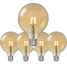 에덴마켓 에디슨 전구 4W G125, 전구색, 5개