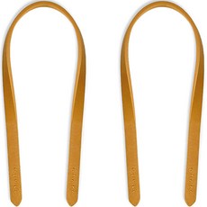 FELTHOUSE 纖細皮革提把 M, 芥末黃, 2個