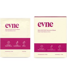 evne 平衡女性清潔濕紙巾 15片, 15枚入, 75g, 1個
