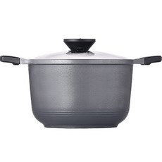 PNPOONGNYUN 電磁爐適用Fosia Forte雙耳湯鍋, 漸變灰, 28厘米