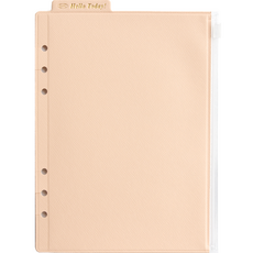 PLEPIC Classy A5活頁夾口袋 米色, (10 米色), 1個