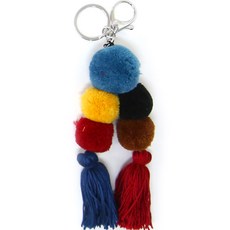 니뜨 폼폼 태슬 키링
