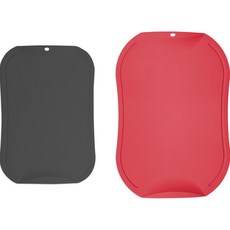 doble 不留刀痕砧板組, 炭灰色 + 紅色, 1套