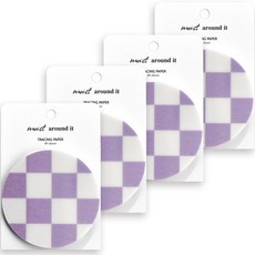 Flapic 濕潤半透明便條格 40p, 4本, 1本, 棋盤