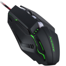 Anyzone Sangdo I&T 左右對稱型 RGB 電競有線滑鼠 G-110 IPAS, 黑色