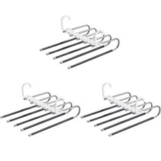 Milston 折疊式 5 步防滑褲架 3p, 黑色