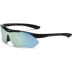 Okalu 偏光鏡片運動護目鏡太陽眼鏡, 水銀 + 黑色
