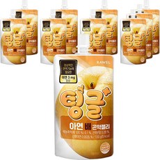 tinggeul 梨子口味蒟蒻果凍飲, 130g, 10個