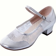 UNHEV 女士透氣舞鞋, C 銀色, 250