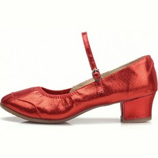 Unheve 女款搭扣舞鞋, 235, C 紅色