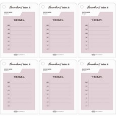 PLEPIC Thumbnail Index It便利貼, 11 週計畫, 6本