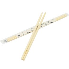 INP 竹製白葉圓形筷子 獨立塑膠包裝 20cm, 500入, 1個