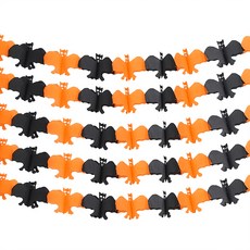 P&B UNITY 萬聖節紙彩旗, 05 蝙蝠, 5個