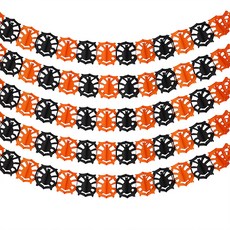 P&B UNITY 萬聖節紙彩旗, 03 蜘蛛網, 5個