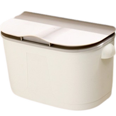 多功能廚房壁掛式垃圾桶, 白色