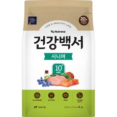뉴트리나건강백서 시니어 강아지 건식사료, 닭, 6kg, 1개