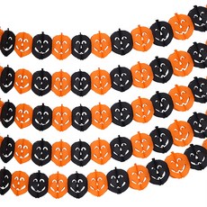 P&B UNITY 萬聖節紙彩旗, 01 南瓜, 5個