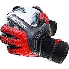 Football Monster閃亮石手指撲救守門員手套 雙手組, 紅色