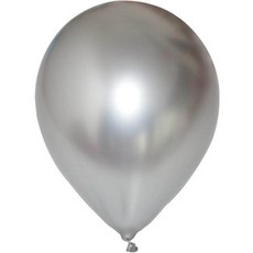 Jelluttuk 金屬派對氣球 12.7公分 x 100入 + 25.4公分 x 50入組合, 銀色, 1套