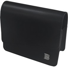 BRENCE 高爾夫基本款測距儀皮革保護套 橫式, 黑色, 1個