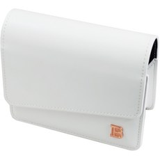 BRENCE 高爾夫測距儀素面皮革保護套 橫式, 白色, 1個