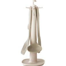 Hanssem Objet 廚房工具矽膠炊具 6 件套, 灰色, 6種炊具