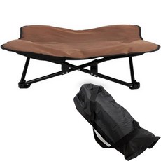 AFECTO 狗狗露營椅 + 收納袋組合, 棕色