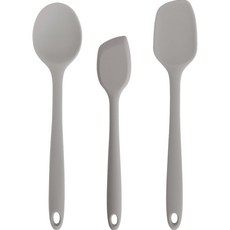Fergie 矽膠嬰兒食品烹飪工具 3 種多勺 + 刮刀套裝, 1套, 暖灰色